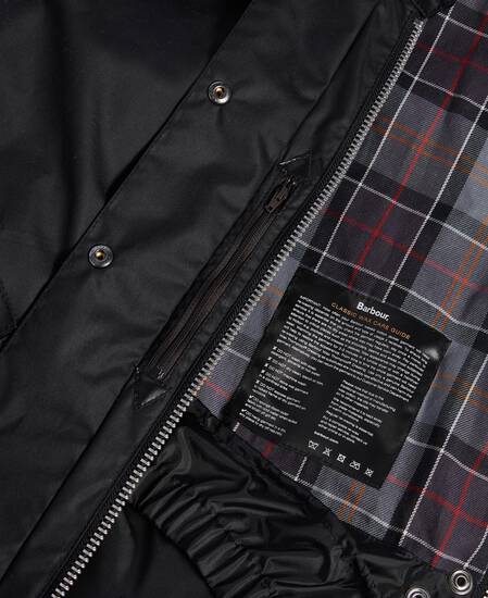 Women's Transport Waxed Jacket Black-Modern