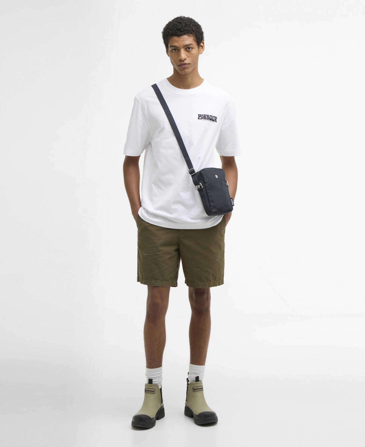 T-shirt con stampa Frome dalla vestibilit&agrave; comoda White image number 1