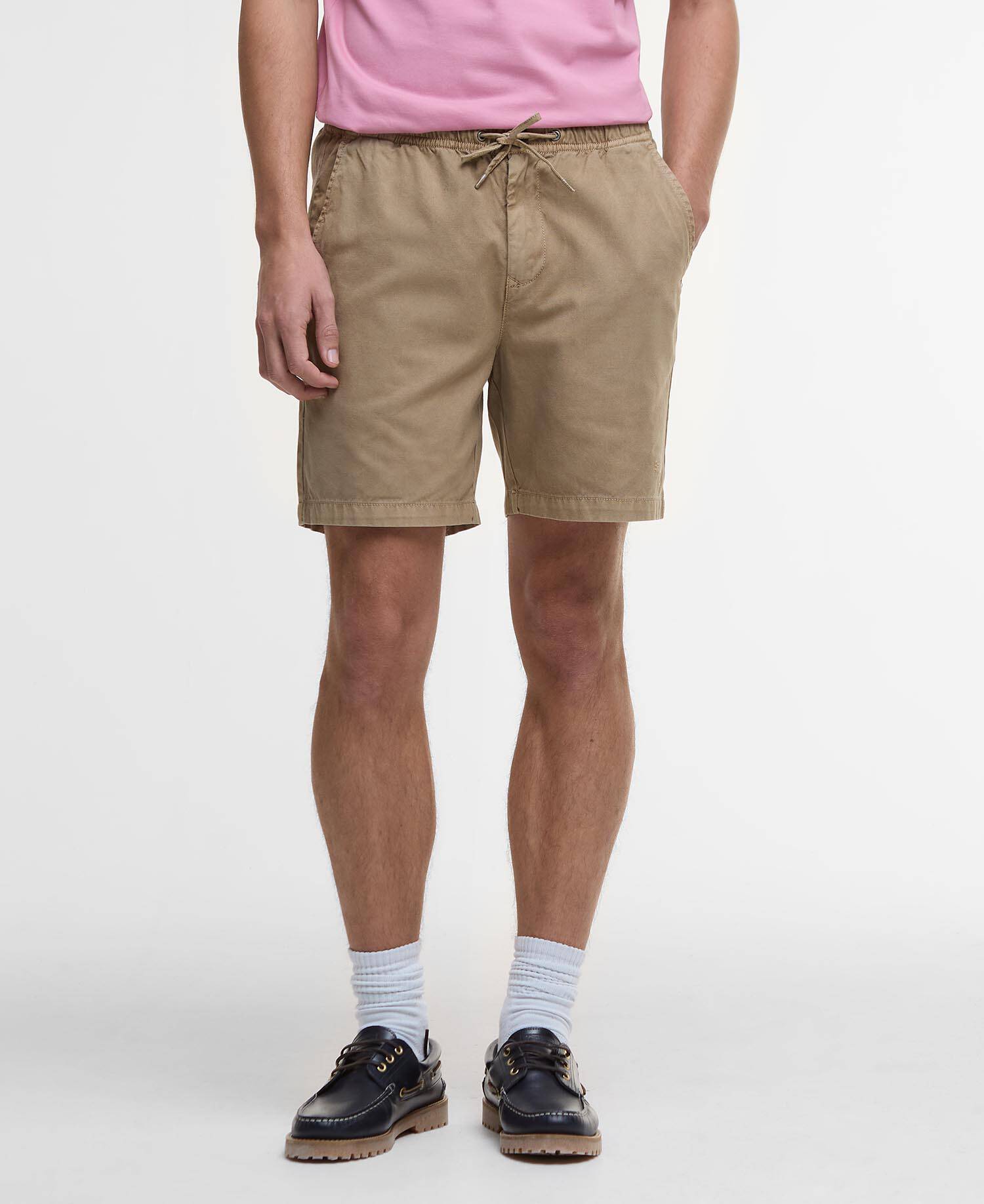 Washed Oxford Relaxed Shorts image number 1