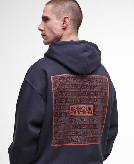 Lever Graphic Hoodie Dark Navy