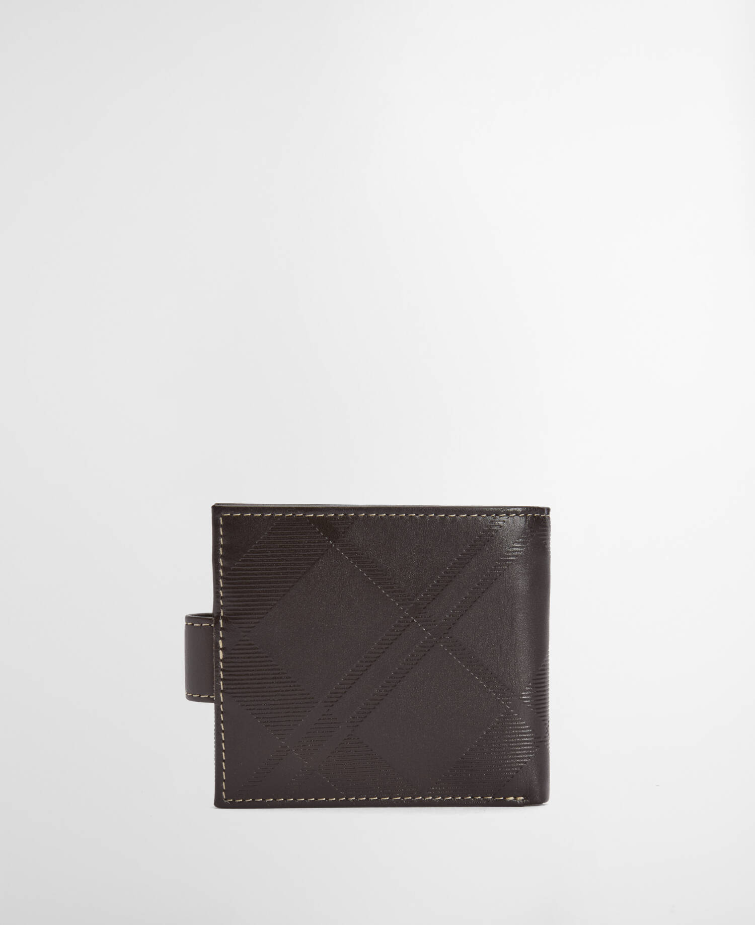 Bamburgh Deboss Leather Wallet Brown image number 1