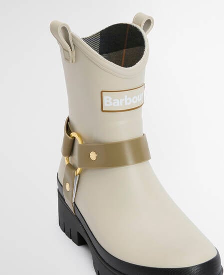 Elley Harness Wellington Boots Light Oak/Bleached Olive