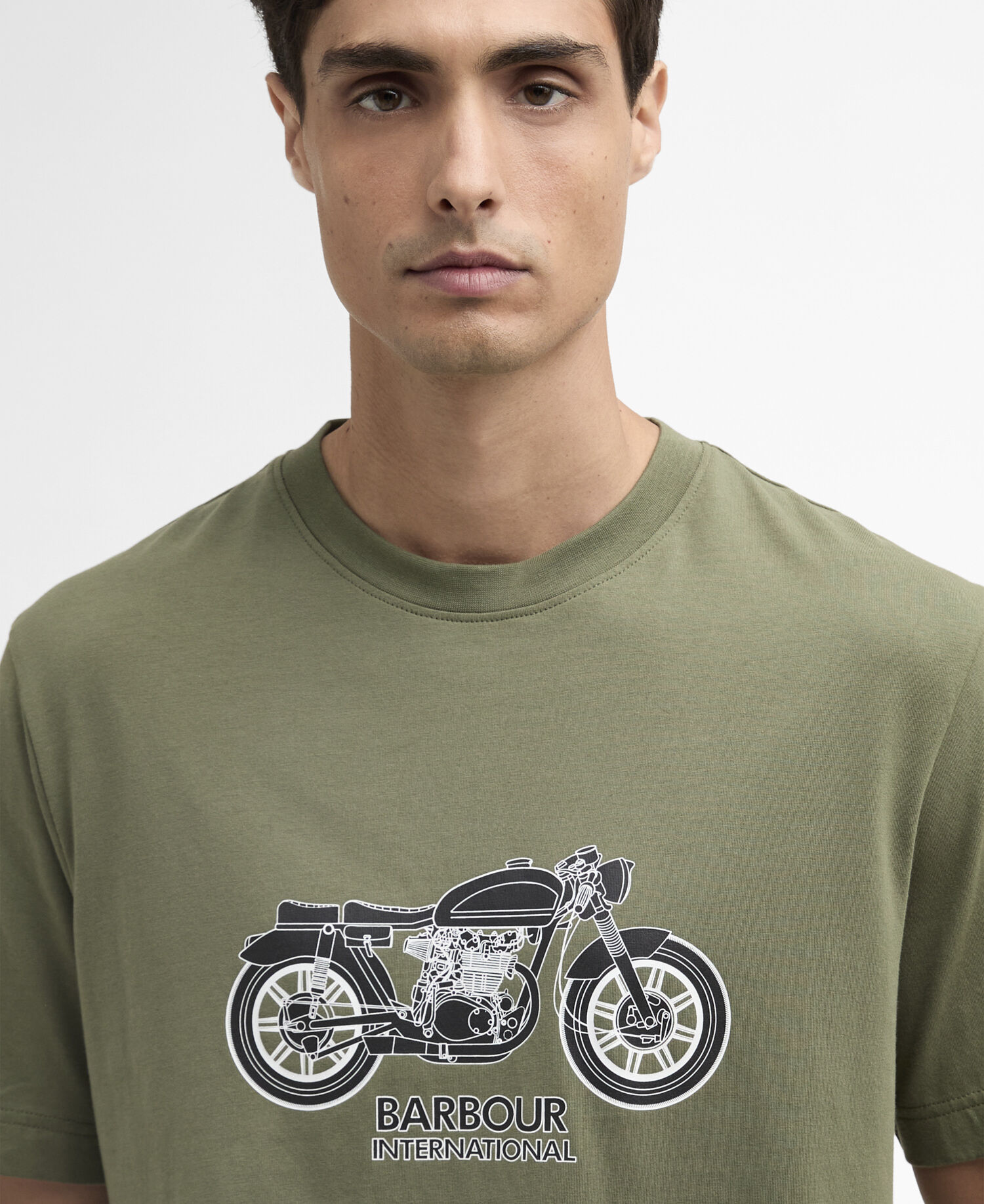 T-Shirt Piston Graphic Burnt Olive