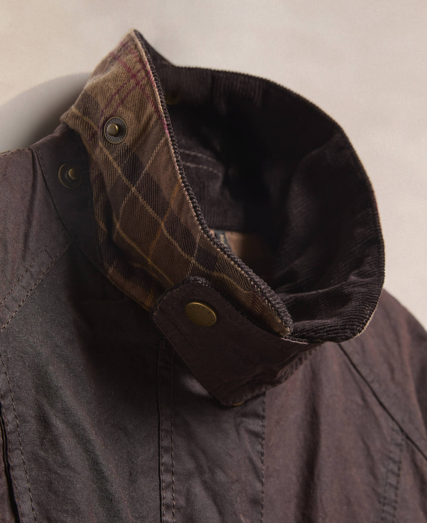 Barbour Re-Loved Women's Beadnell Waxed Jacket - Size 14 Rustic image number 4