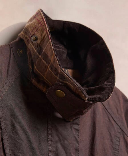 Barbour Re-Loved Women's Beadnell Waxed Jacket - Size 14 Rustic
