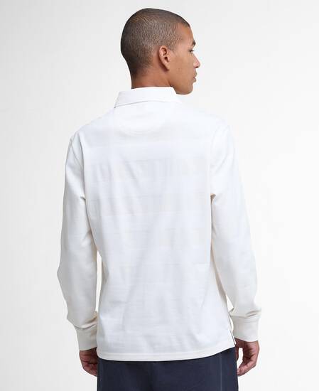 Polo a maniche lunghe leggermente aderente Waketown Whisper White