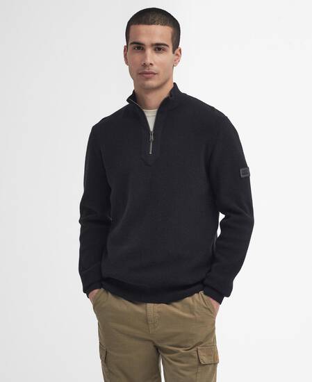 Maglione Crawley con zip corta 