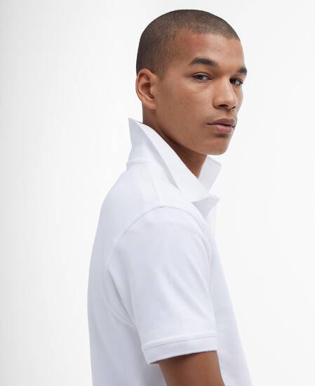 Sports Short-Sleeved Polo Shirt Classic White