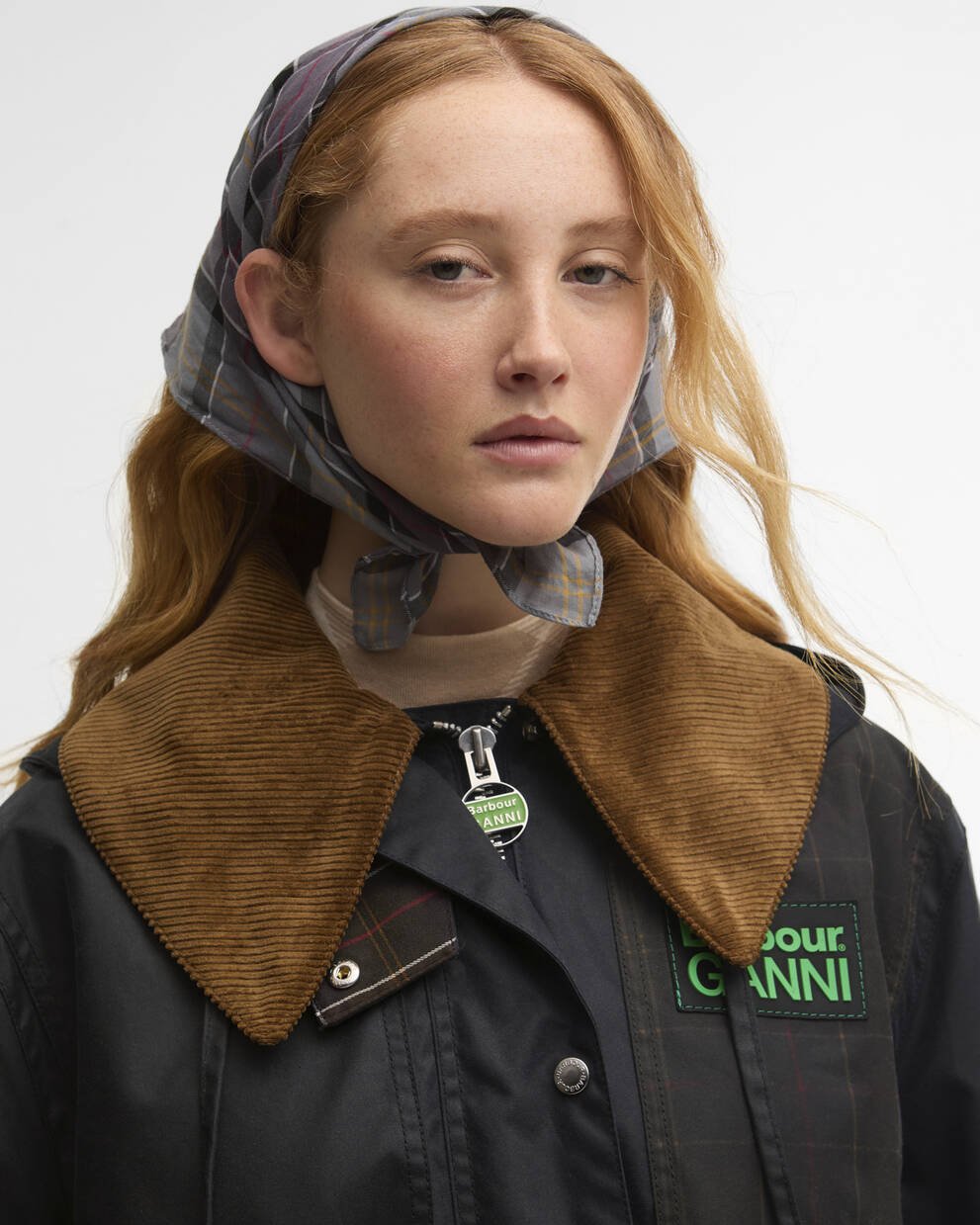 Barbour x GANNI Waxed Duffle Coat