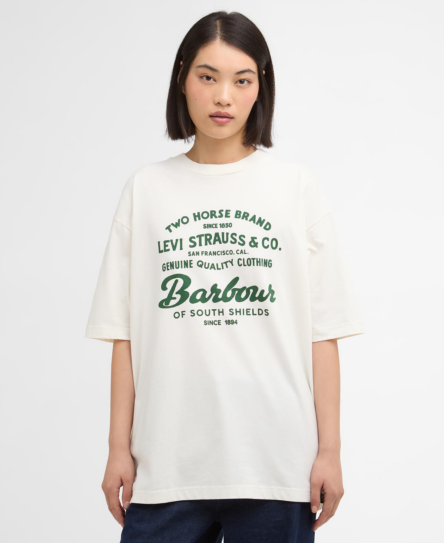 Barbour x Levi's Graphic T-Shirt Whisper White