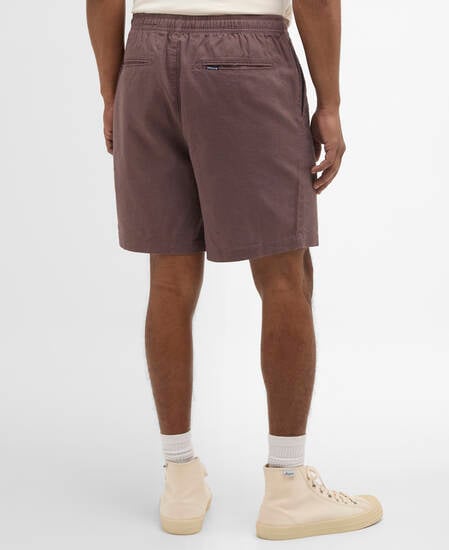 Cotton Linen Relaxed Shorts Peppercorn