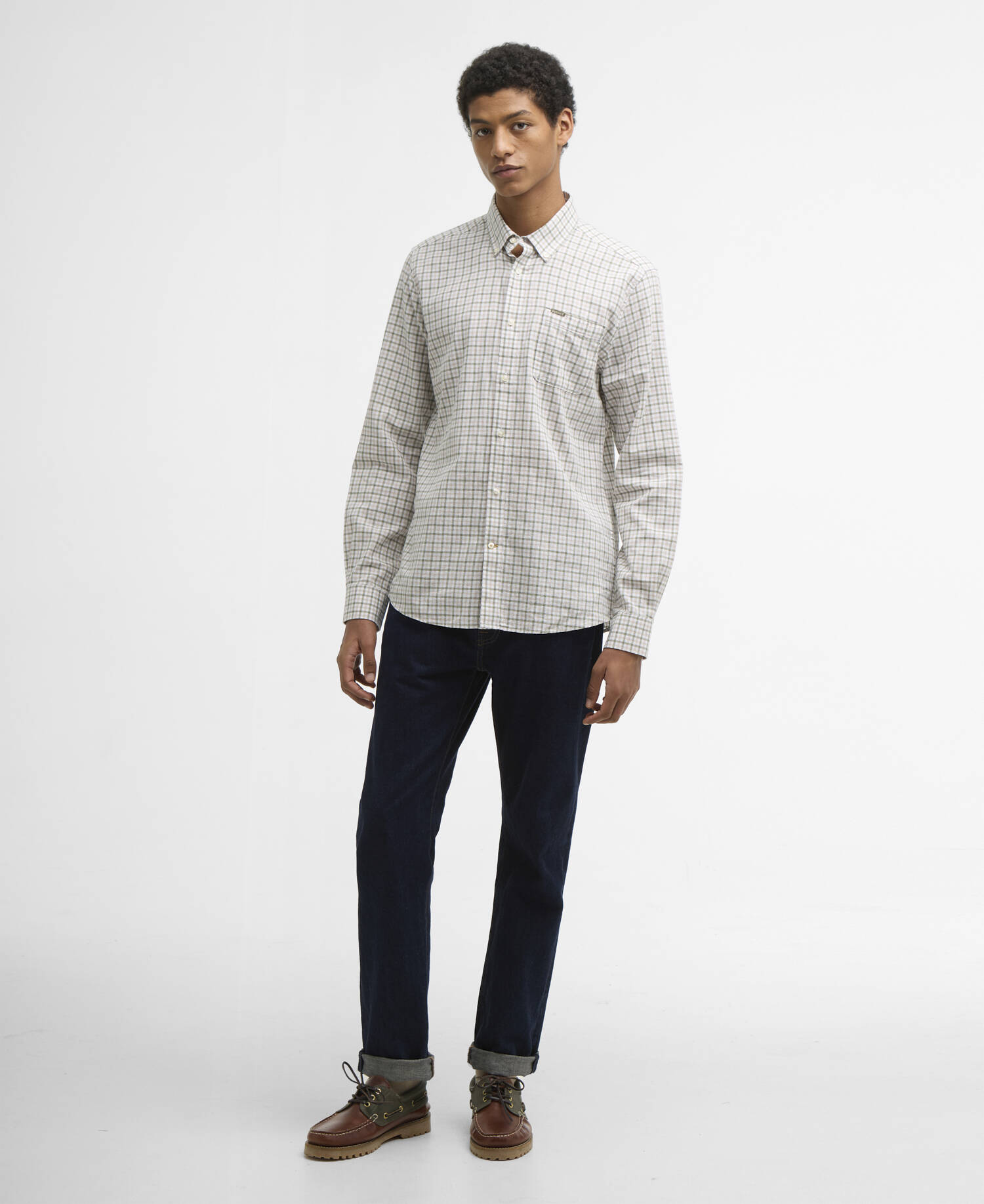 Nelson Long-Sleeved Tailored Shirt Stone image number 1