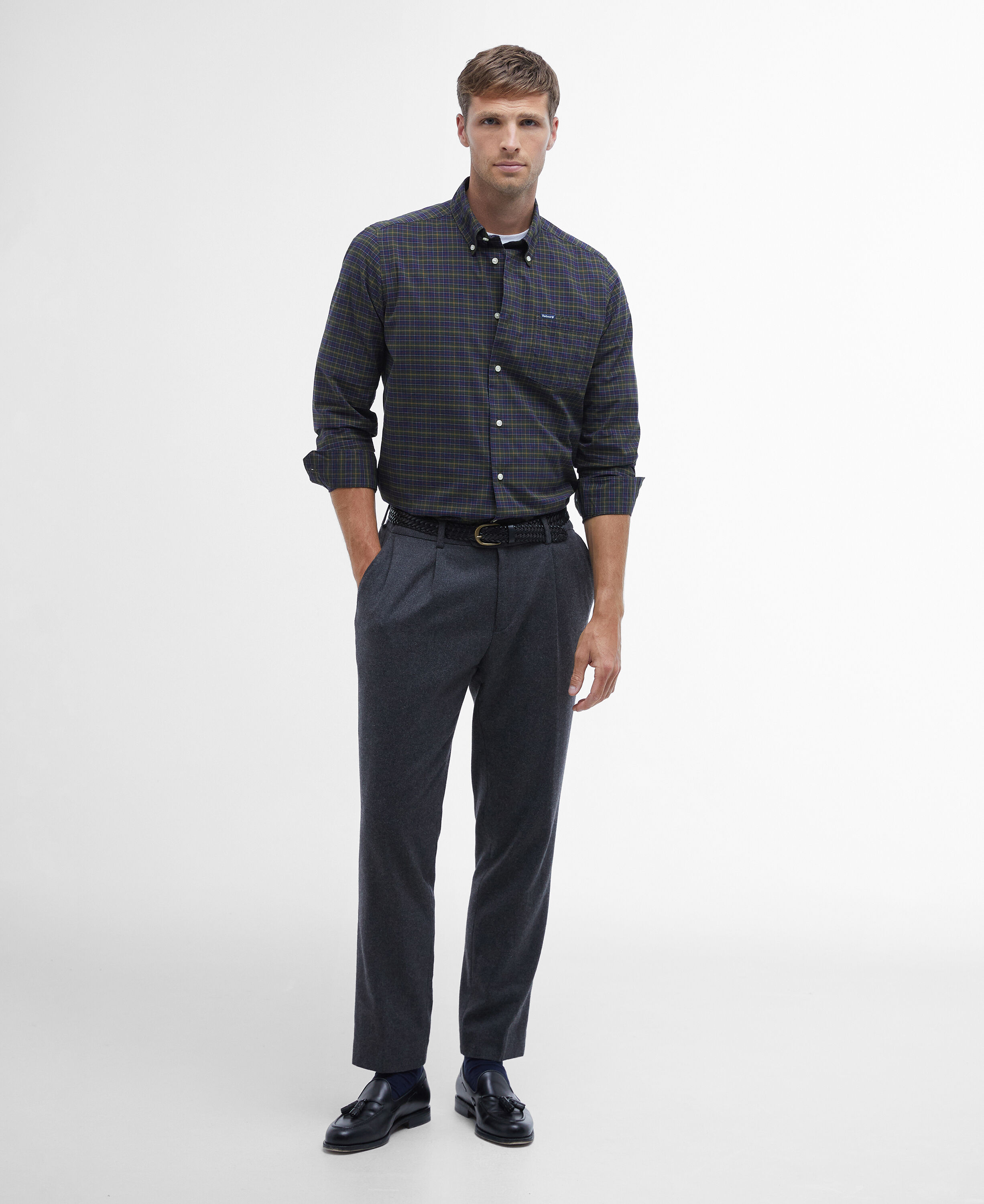 Lomond Tailored Long-Sleeved Shirt Classic Tartan