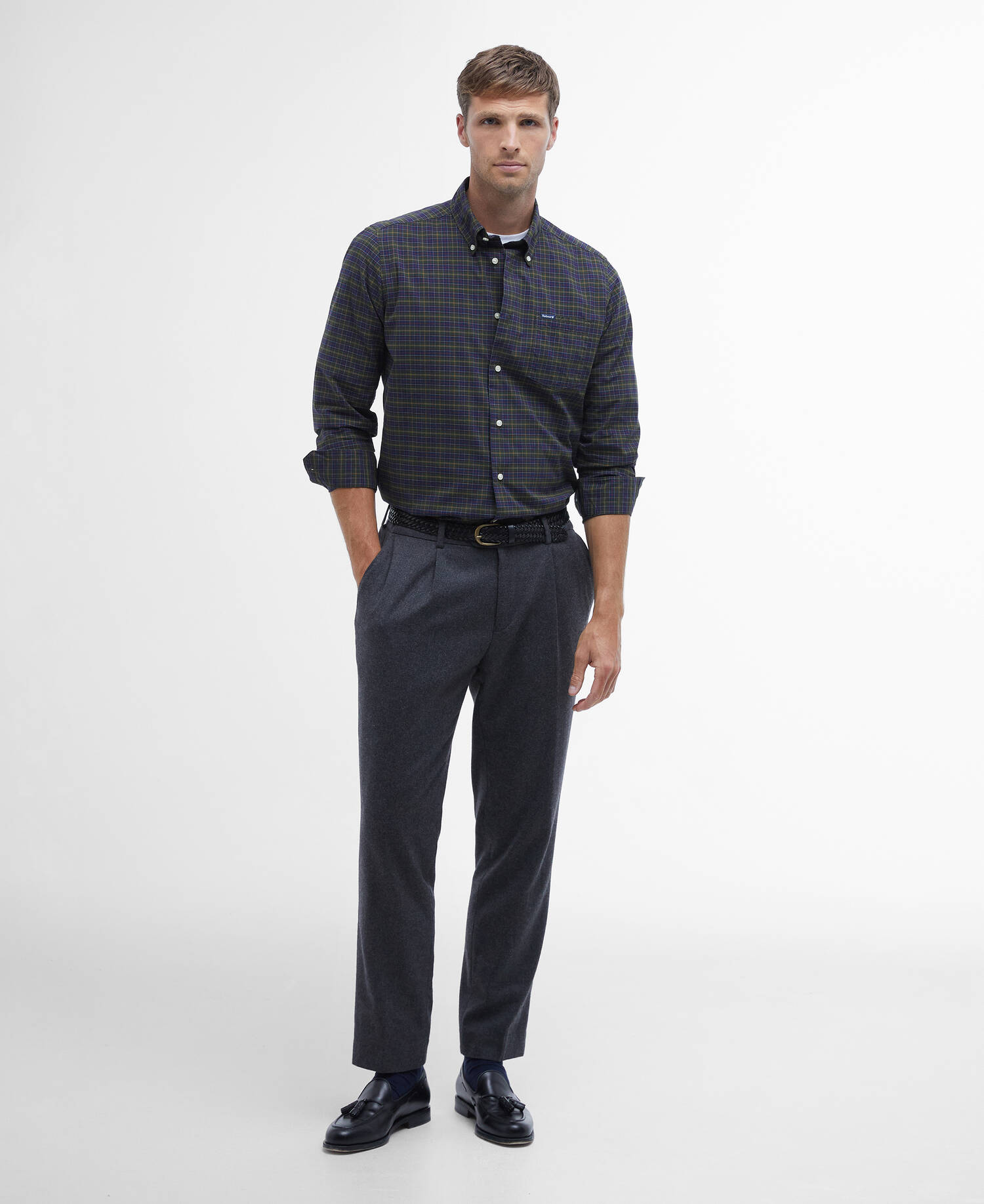 Lomond Tailored Long-Sleeved Shirt Classic Tartan image number 1