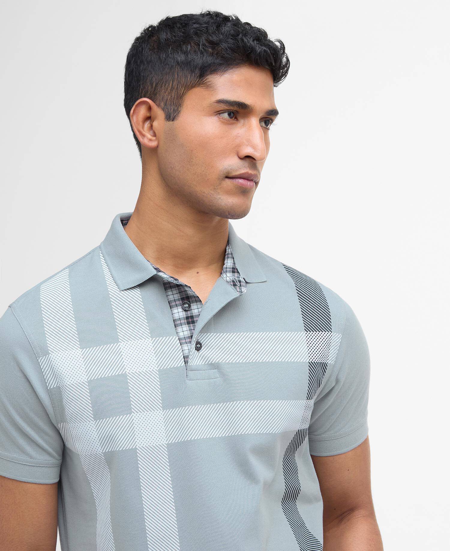 Blaine Tartan Short-Sleeved Polo Shirt image number 3