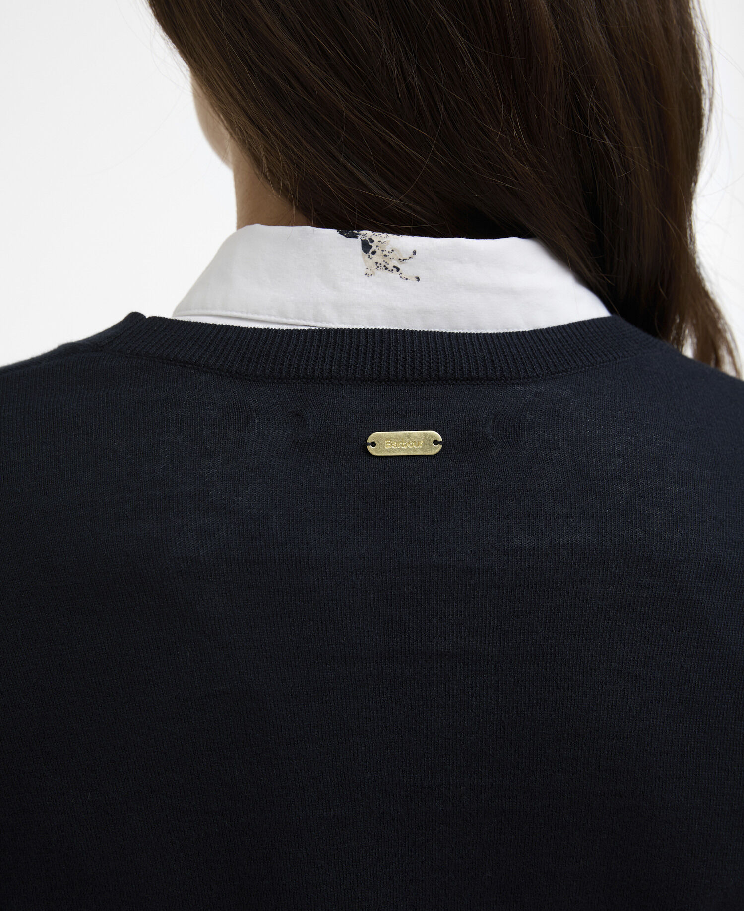 Clover Crew-Neck Jumper Navy