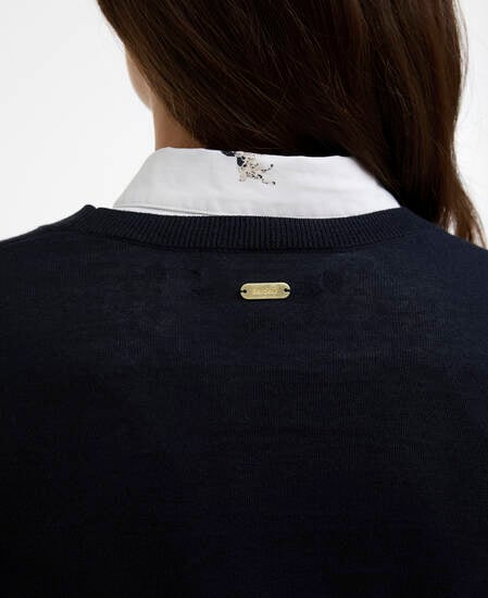 Pullover Clover Rundhalsausschnitt Navy