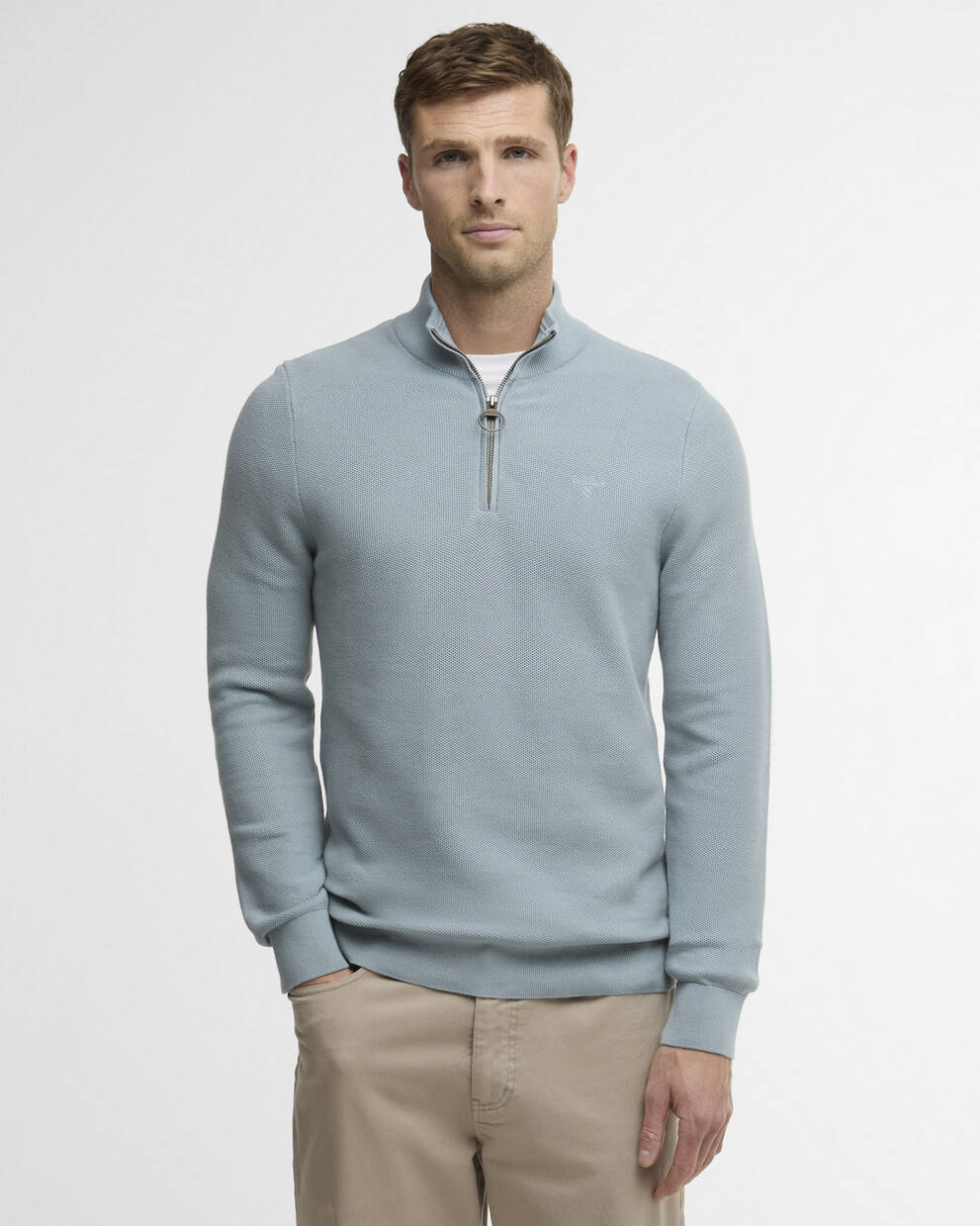 Essential Honeycomb Quarter-Zip Jumper