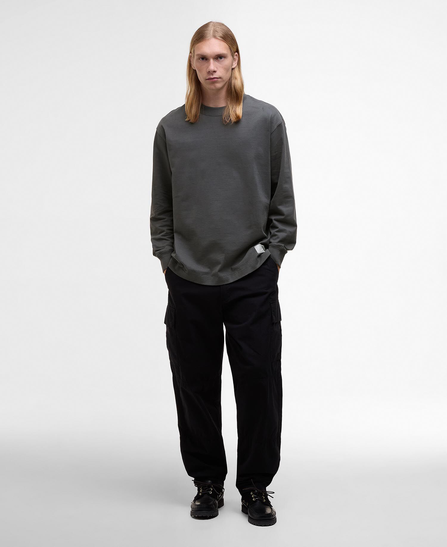 Barbour x Kaptain Sunshine Long-Sleeved T-Shirt Iron