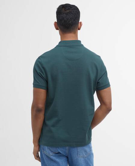 Tartan Pique Polo Shirt Green Gables