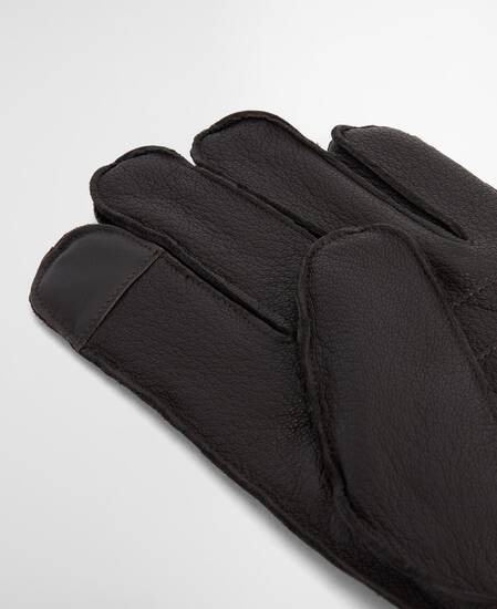 Highfield Leather Gloves Dark Brown