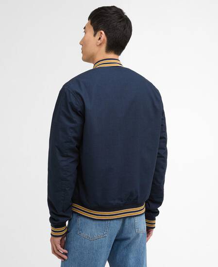 Dobson Casual Varsity Jacket Navy