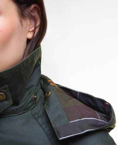 Ivy Waxed Jacket Fern