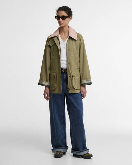 Giacca casual Modern Beadnell Bleached Olive/Ancient/Gardenia