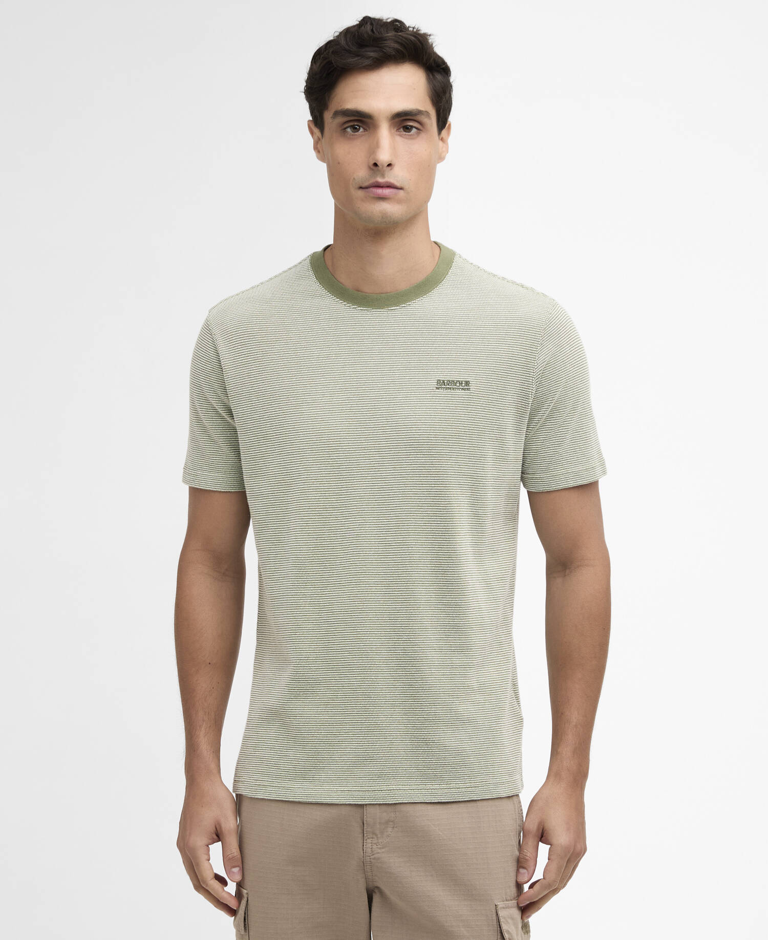 Halls Textured T-Shirt Burnt Olive image number 0