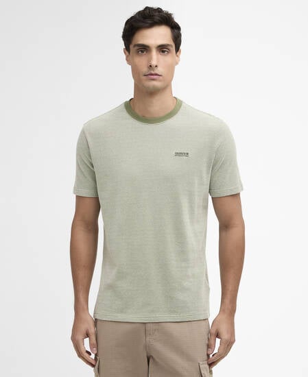 T-shirt testurizzata Halls Burnt Olive