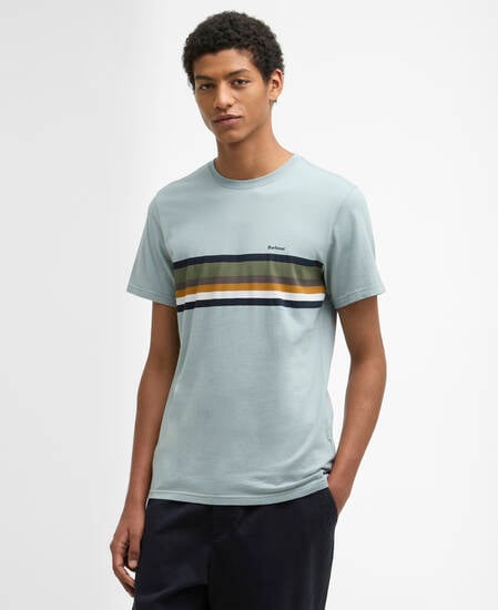 T-shirt Newsham con motivo a righe Blue Slate