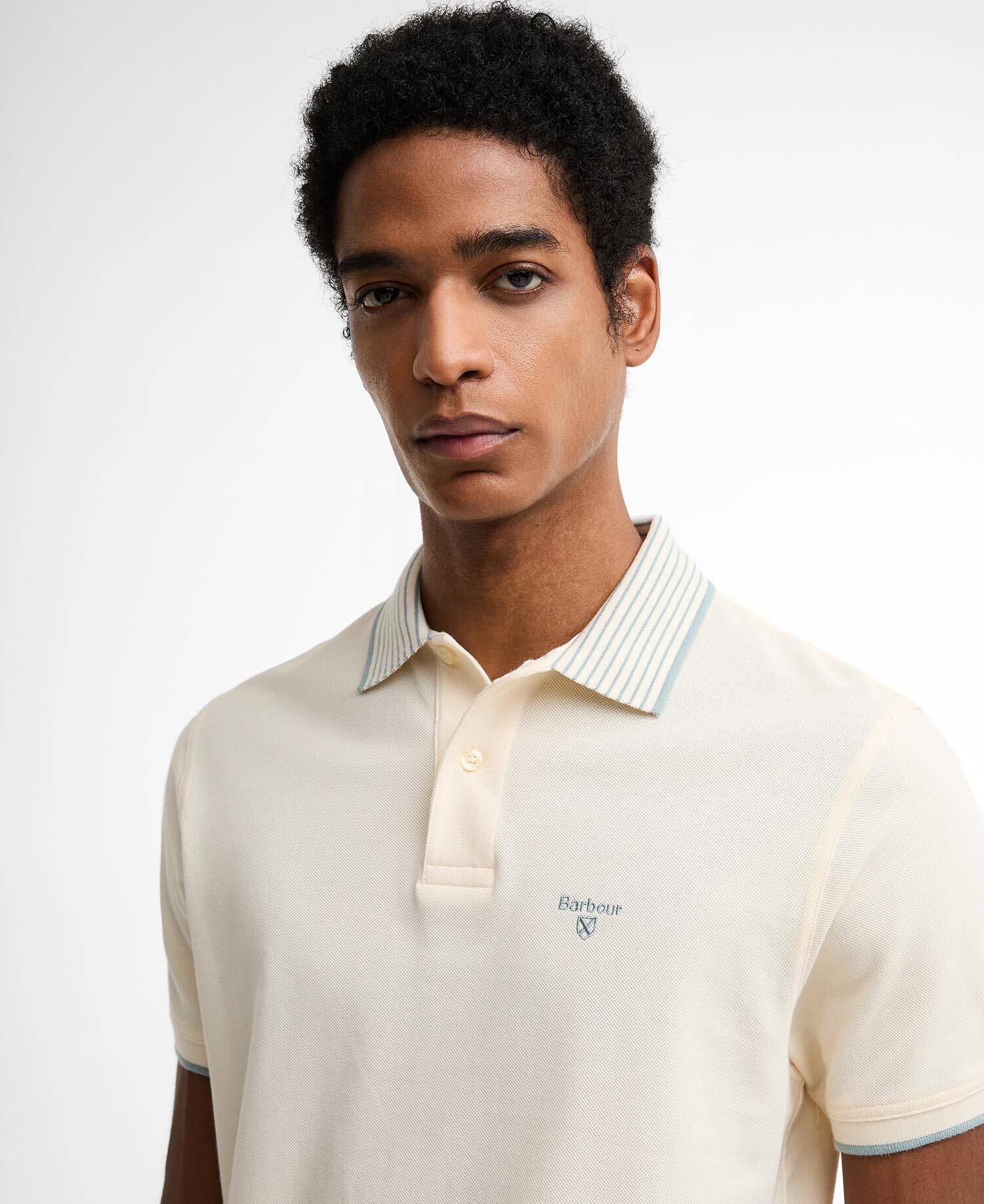 Denwick Short-Sleeved Polo Shirt Whisper White image number 3