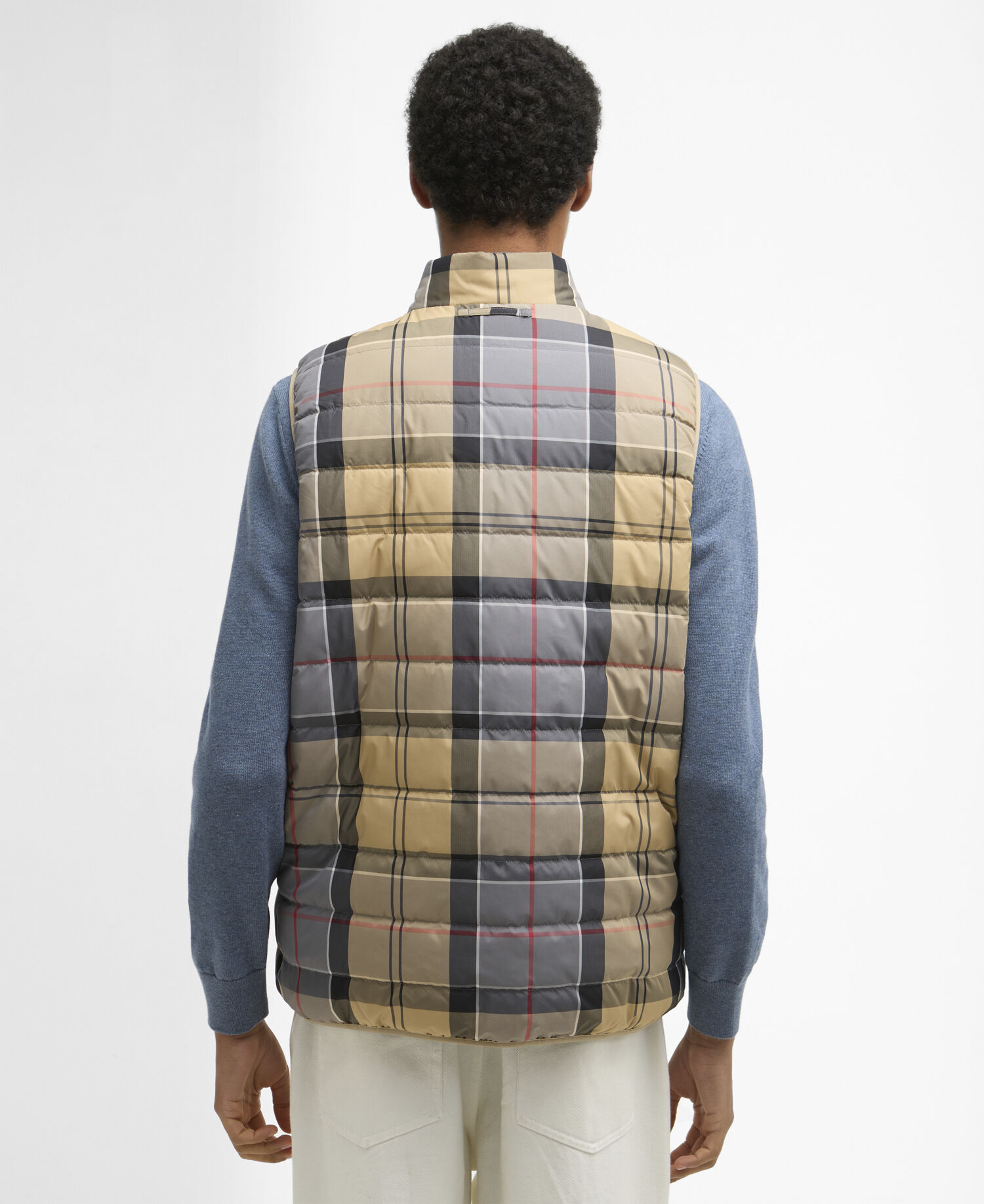 Piumino smanicato reversibile in tartan Dress Tartan