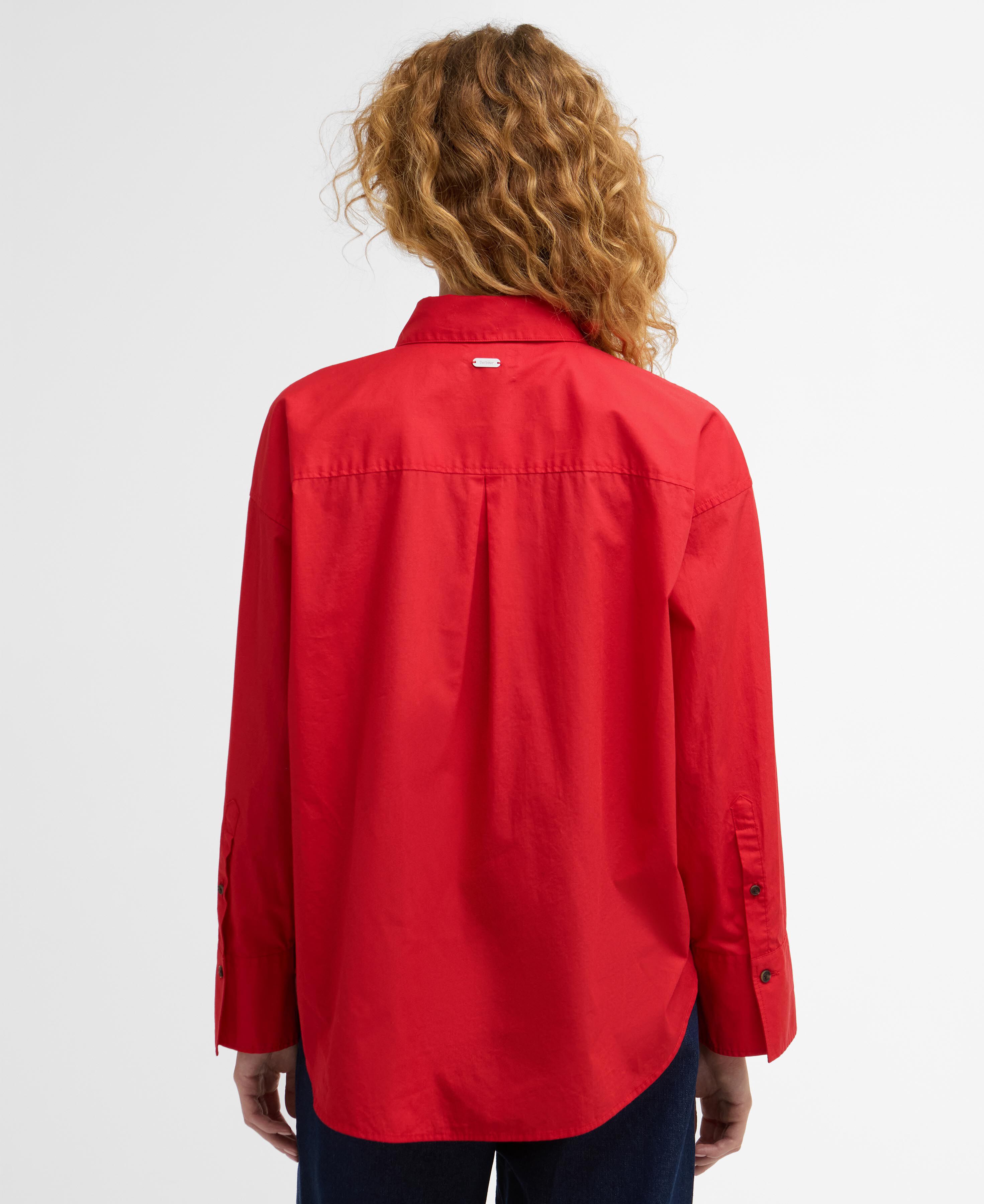 Hemd Angela Long-Sleeved Relaxed Poppy Red