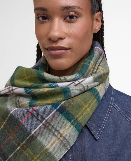 Serena Tartan Lambswool Scarf Classic/Ancient