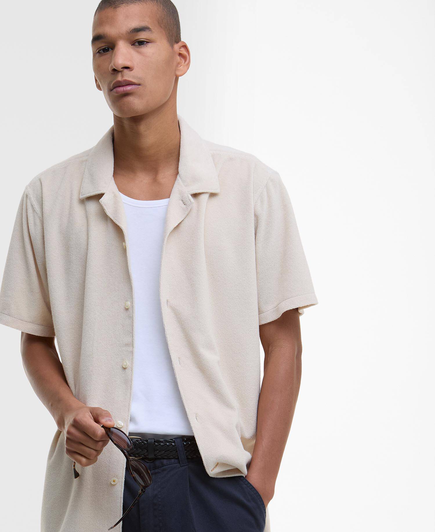 Rothbury Towelling Short-Sleeved Shirt image number 4