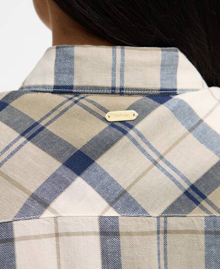 Fern Tartan Midi Dress Dress Navy Tartan