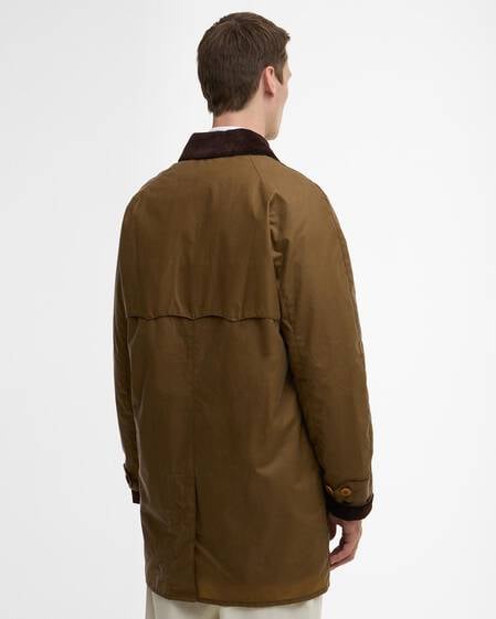 Barbour x Baracuta Tyne Waxed Car Coat Sandstone