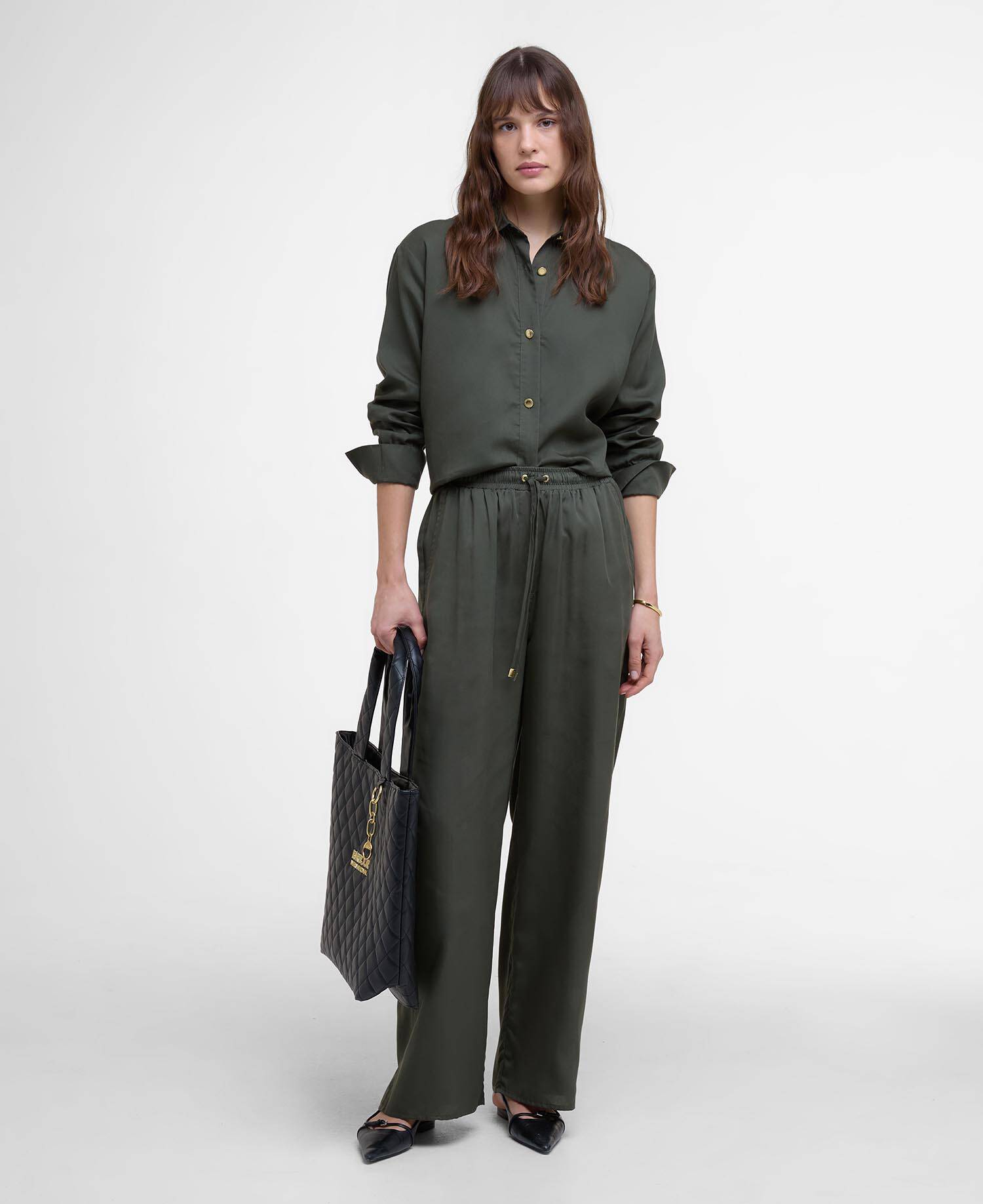 Clara Relaxed Wide-Leg Trousers image number 0