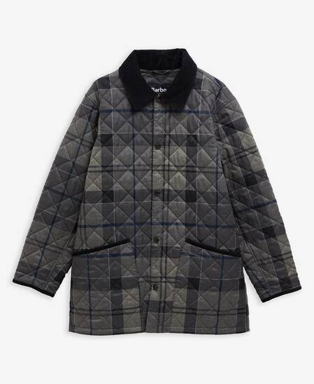 Select Liddesdale Quilted Jacket Navy Winter Dress Tartan