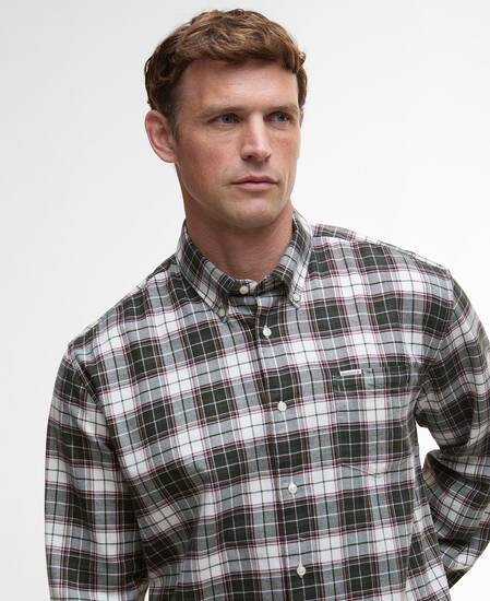 Camicia Telfield a maniche lunghe con vestibilità regular Olive Camicia Telfield a maniche lunghe con vestibilità regular Olive