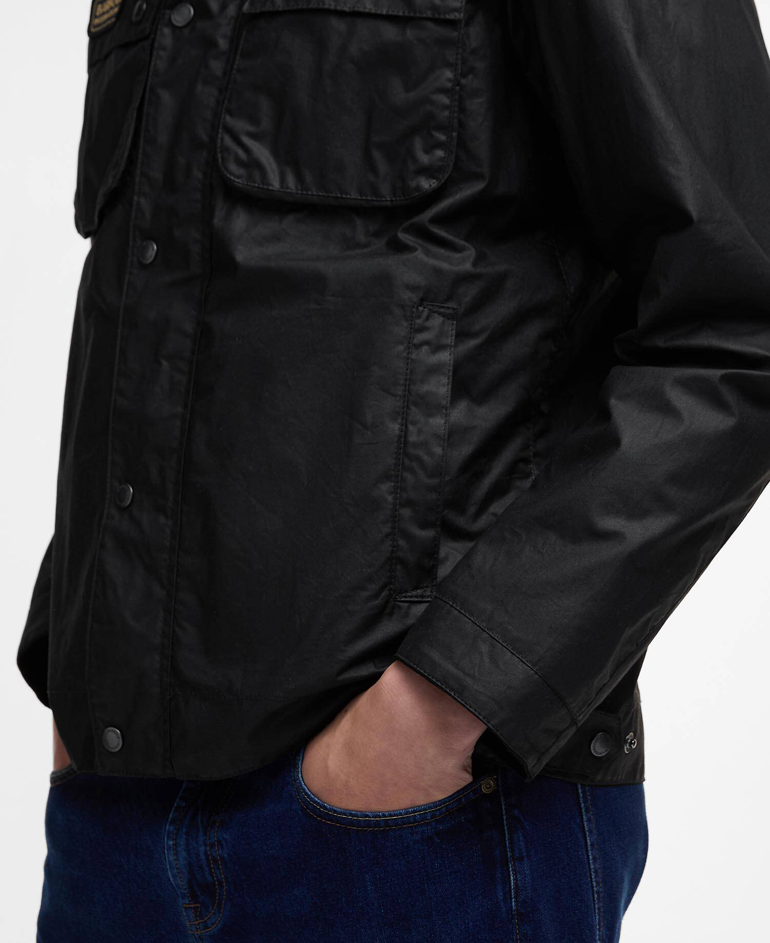Merton Waxed Jacket Classic Black image number 5