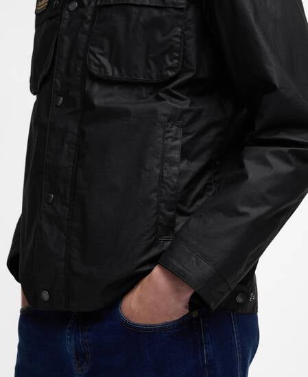 Merton Waxed Jacket Classic Black