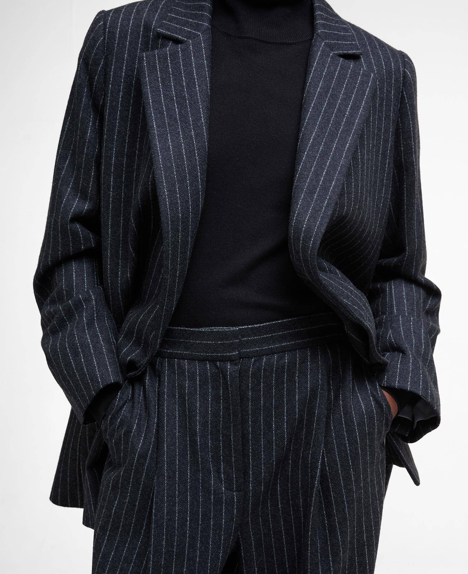 Pantaloni a righe a gamba ampia Blakely image number 3