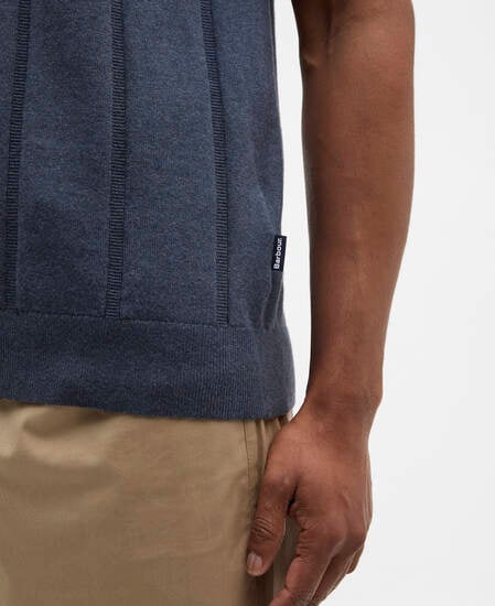 Poloshirt Wellburn Knitted Navy