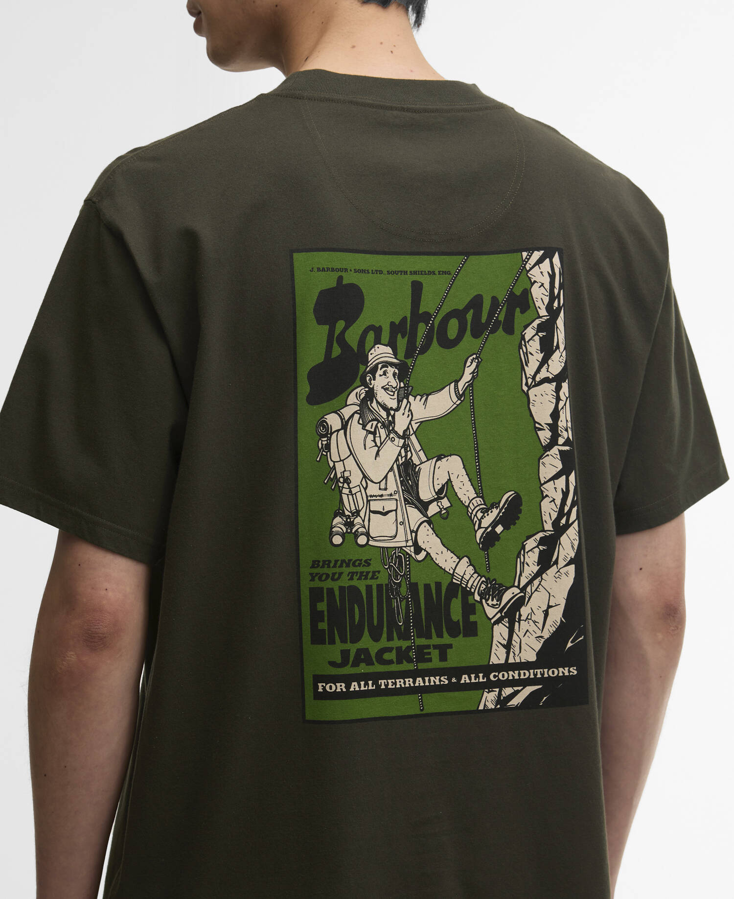 T-Shirt Terrain Oversized Graphic Archive Olive image number 3