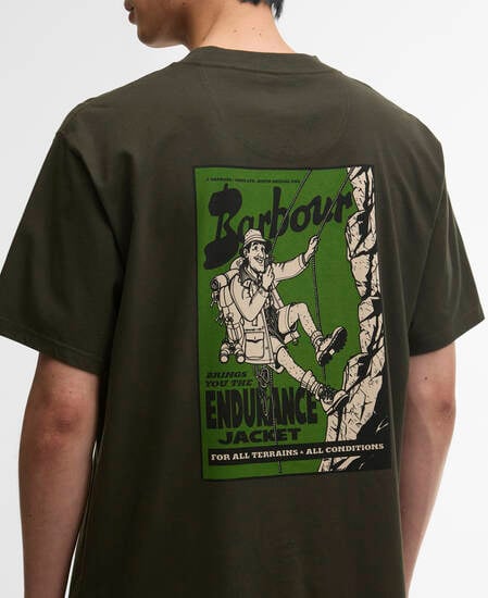 T-Shirt Terrain Oversized Graphic Archive Olive