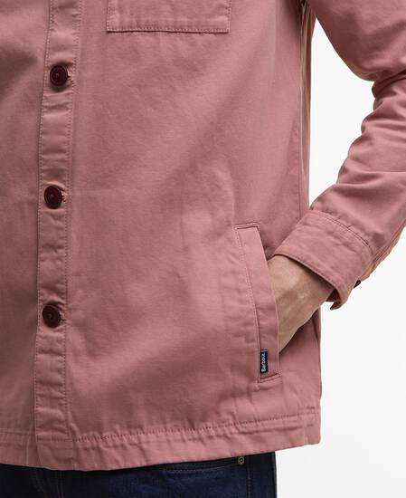 Washed Cotton Overshirt Earth Pink