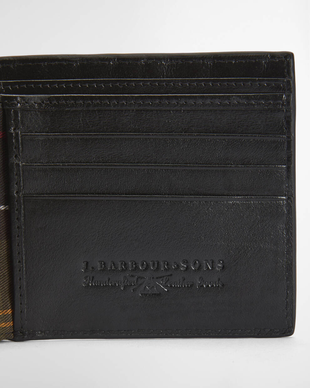 Portafoglio in pelle intrecciata Farne