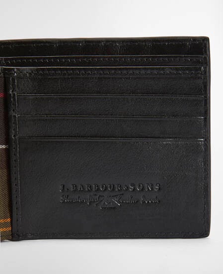 Lederportemonnaie Farne Woven Black